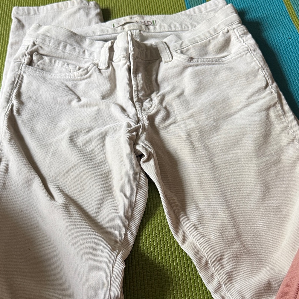 J Brand Women's Off-White Straight Leg Jeans
